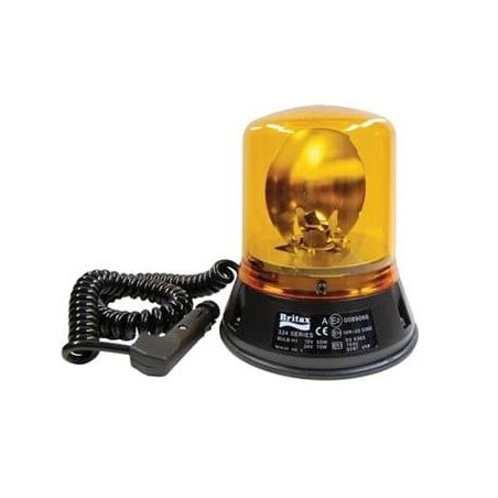 LIGHTING BEACON MAGNETIC BASE 12/24 VOLT AMBER