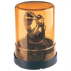 LIGHTING HALOGEN BEACON AMBER 24 VOLT PERMANENT MOUNT