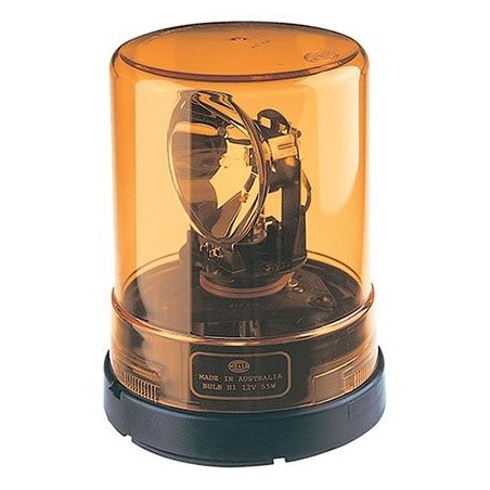 LIGHTING HALOGEN BEACON AMBER 24 VOLT PERMANENT MOUNT
