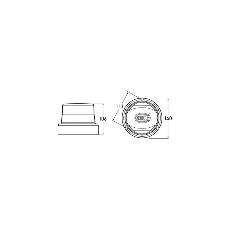 LIGHTING LED STROBE AMBER 12 TO 30 VOLT MAGNETIC MOUNT