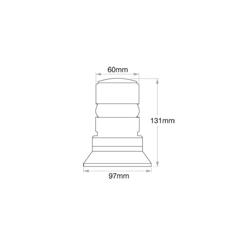 LIGHTING STROBE AMBER 12 TO 80 VOLT PERMANENT MOUNT