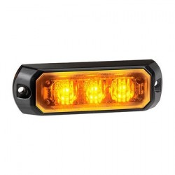 LIGHTING LED STROBE AMBER 12 OR 24 VOLT PERMANENT MOUNT