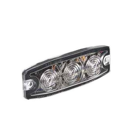 LIGHTING LED STROBE AMBER 12 OR 24 VOLT PERMANENT MOUNT
