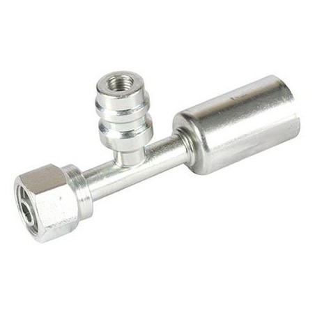 AIR CONDITIONING STEEL FITTING  6 FOR - BEADLOCK 6 STRAIGHT WITH R134a PORT
