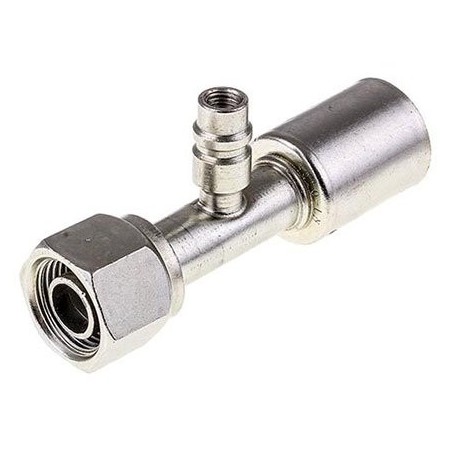AIR CONDITIONING STEEL FITTING  10 FOR - BEADLOCK 10 STRAIGHT WITH R134a PORT
