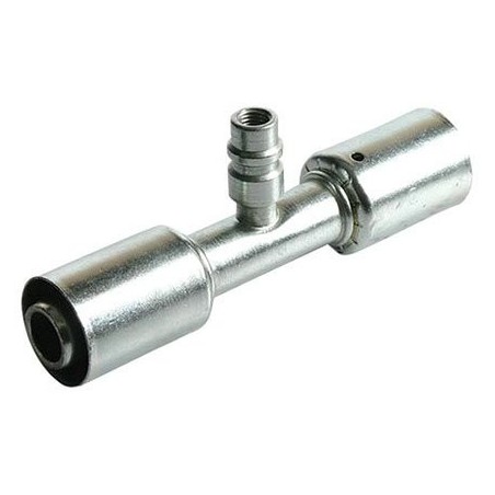 AIR CONDITIONING STEEL FITTING  12 SPLICER REDUCED BEADLOCK 12 STRAIGHT WITH R13
