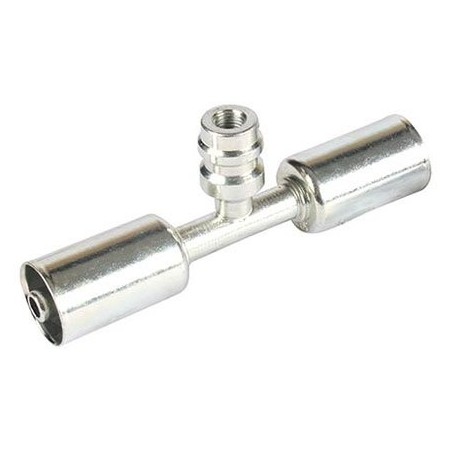 AIR CONDITIONING FITTING  6 SPLICER BEADLOCK 6 STRAIGHT WITH R134a PORT