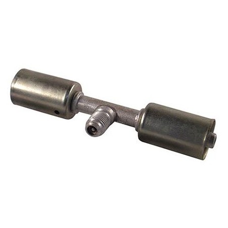 AIR CONDITIONING ALUMINIUM FITTING  6 SPLICER BEADLOCK 6 STRAIGHT WITH R12 PORT
