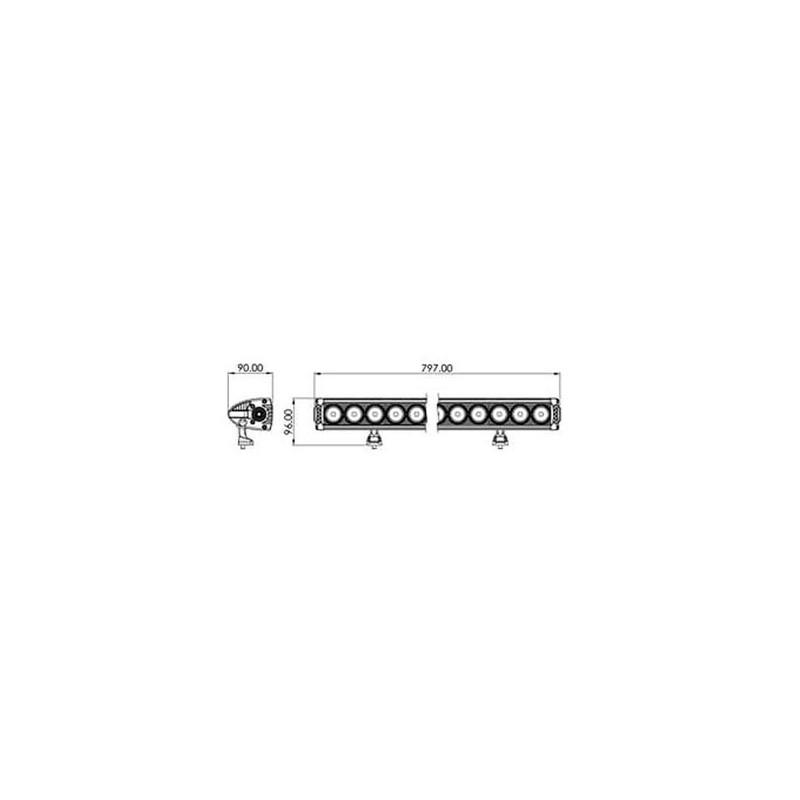 LIGHTING LED LIGHT BAR 30". 10-30 VOLT COMBO 16200 LUMENS