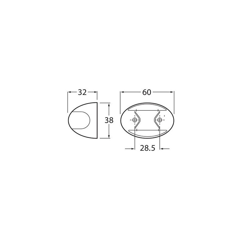 LIGHTING SIDE MARKER LIGHT RED / AMBER LED 9 TO 33 VOLT
