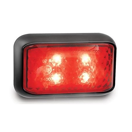 LIGHTING REAR MARKER LIGHT RED LED 12 OR 24 VOLT