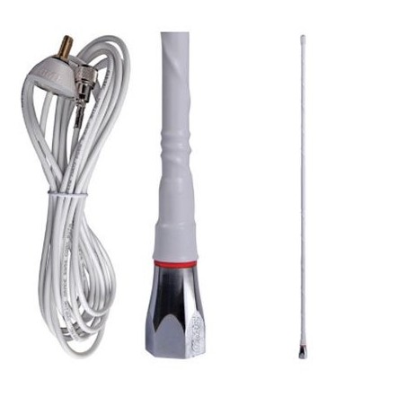 COMMUNICATION 27MHZ ANTENNA WHIP 600MM WHITE