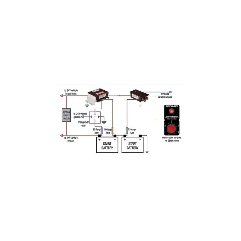 ELECTRICAL CHARGE EQUALISER TO SUIT 12 VOLT BRAKE CONTROLLER ON 24 VOLT VEHICLES