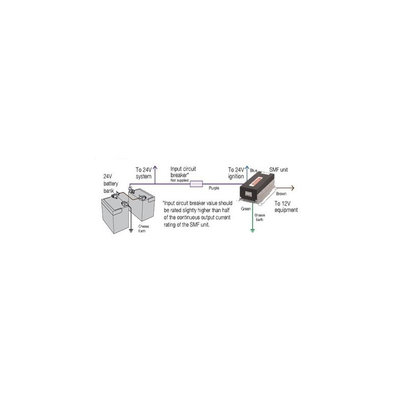 ELECTRICAL REDUCER SWITCH MODE 10 AMP 24 V TO 12 V