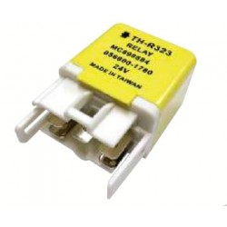 ELECTRICAL RELAY 24 VOLT 5-PIN YELLOW COVER