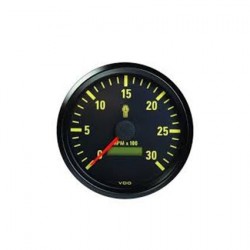 ELECTRICAL GAUGES KENWORTH TACHOURMETER BLACK BEZEL