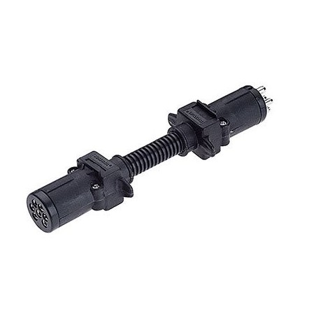 TRAILER ADAPTOR PLUGS & SOCKETS 7 SMALL ROUND TO 6 SMALL ROUND