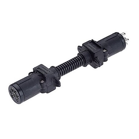 TRAILER ADAPTOR PLUGS & SOCKETS 6 SMALL ROUND TO 7 SMALL ROUND