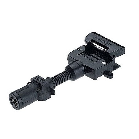 TRAILER ADAPTOR PLUGS & SOCKETS 6 SMALL ROUND TO 7 FLAT