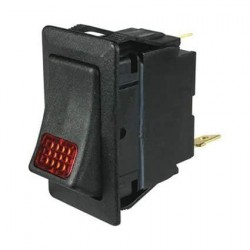 ELECTRICAL SWITCHES ROCKER ON - OFF 12 VOLT RED ILLUMINATED