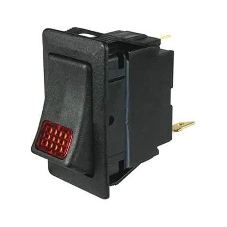 ELECTRICAL SWITCHES ROCKER ON - OFF 12 VOLT RED ILLUMINATED