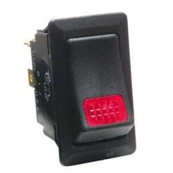 ELECTRICAL SWITCHES  ROCKER ON - OFF 24 VOLT RED ILLUMINATED