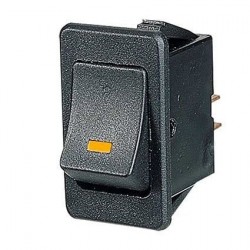 ELECTRICAL SWITCHES ROCKER ON-OFF 12 VOLT AMBER ILLUMINATED