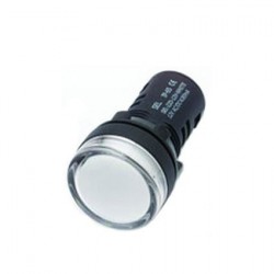 LIGHTING LED PILOT LAMP WHITE 12 VOLT 22MM OPENING