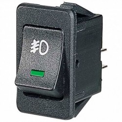 ELECTRICAL SWITCHES ROCKER 12 VOLT ELECTRICAL 20 AMP GREEN  ILLUMINATED