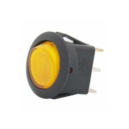 ELECTRICAL SWITCHES ROCKER ON - OFF 12V ELECTRICAL 10 AMP AMBER ILLUMINATION