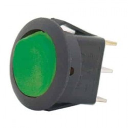 ELECTRICAL SWITCHES ROCKER ON - OFF 12V ELECTRICAL 10 AMP GREEN ILLUMINATION