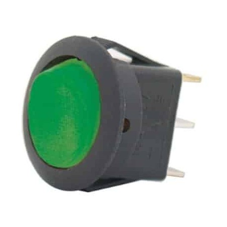 ELECTRICAL SWITCHES ROCKER ON - OFF 12V ELECTRICAL 10 AMP GREEN ILLUMINATION