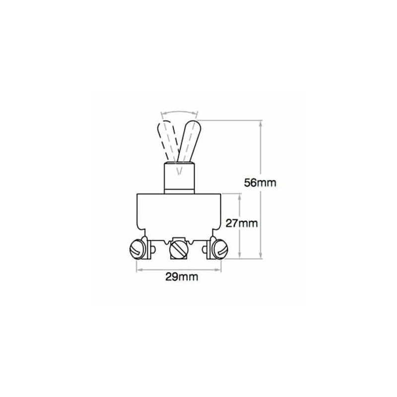 ELECTRICAL SWITCHES TOGGLE SWITCH ON / ON DPST
