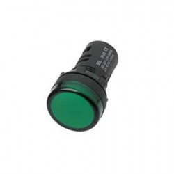 LIGHTING LED PILOT LAMP GREEN 12 VOLT 22MM OPENING