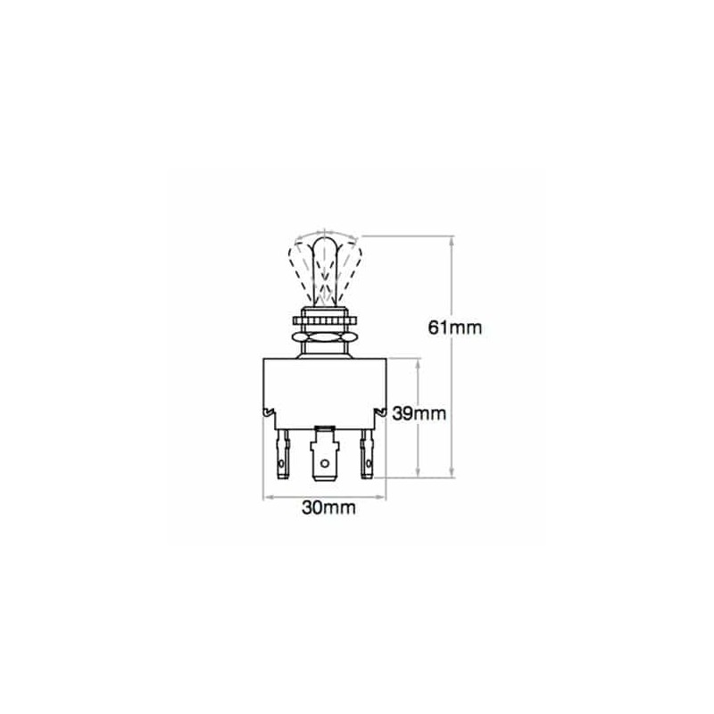ELECTRICAL SWITCHES TOGGLE SWITCH ON / OFF / ON DPDT