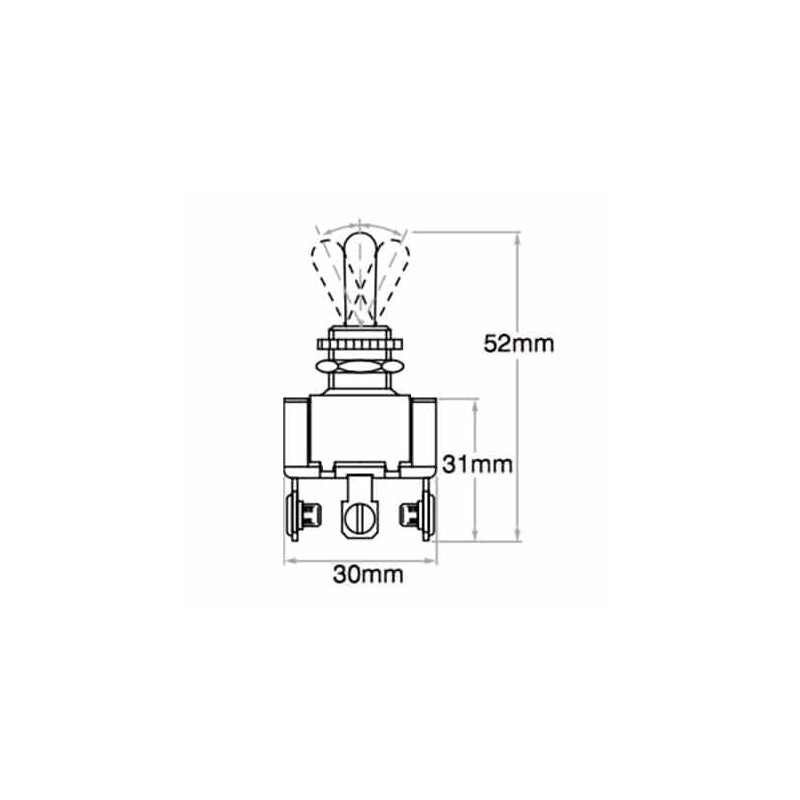 ELECTRICAL SWITCHES TOGGLE SWITCH MOM / OFF / MOM SCREW