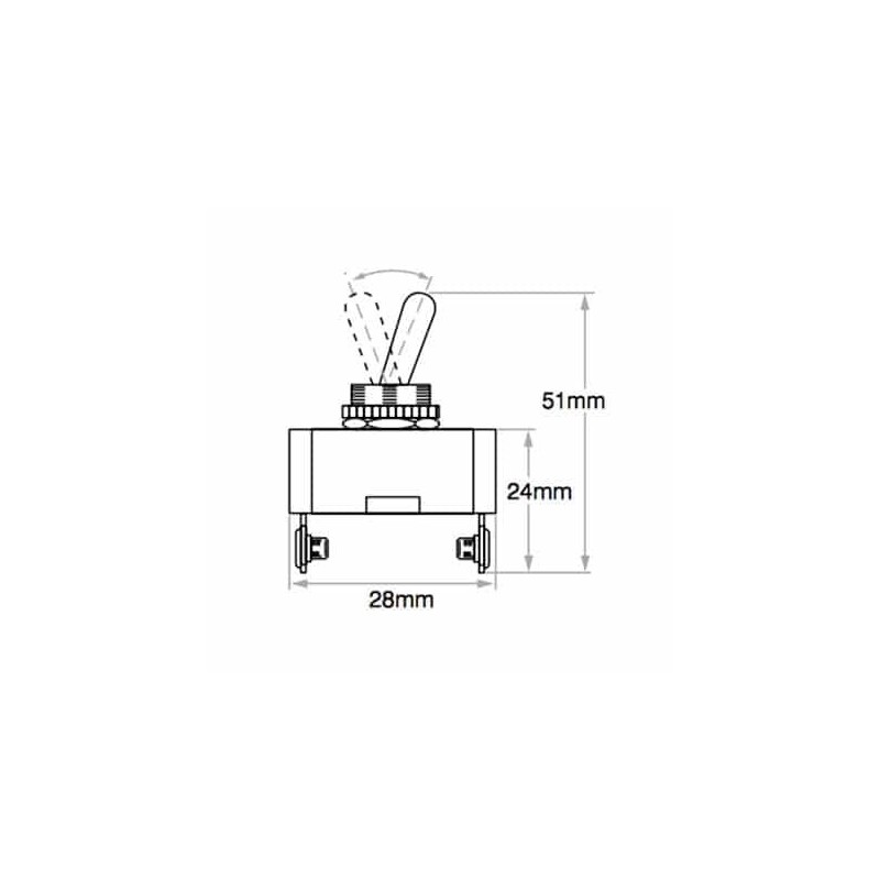ELECTRICAL SWITCHES TOGGLE SWITCH OFF / MOM SCREW TERMINAL SPST