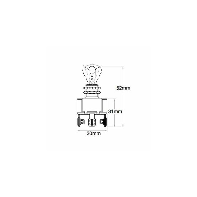 ELECTRICAL SWITCHES TOGGLE SWITCH ON / OFF / ON SCREW TERMINAL DPDT