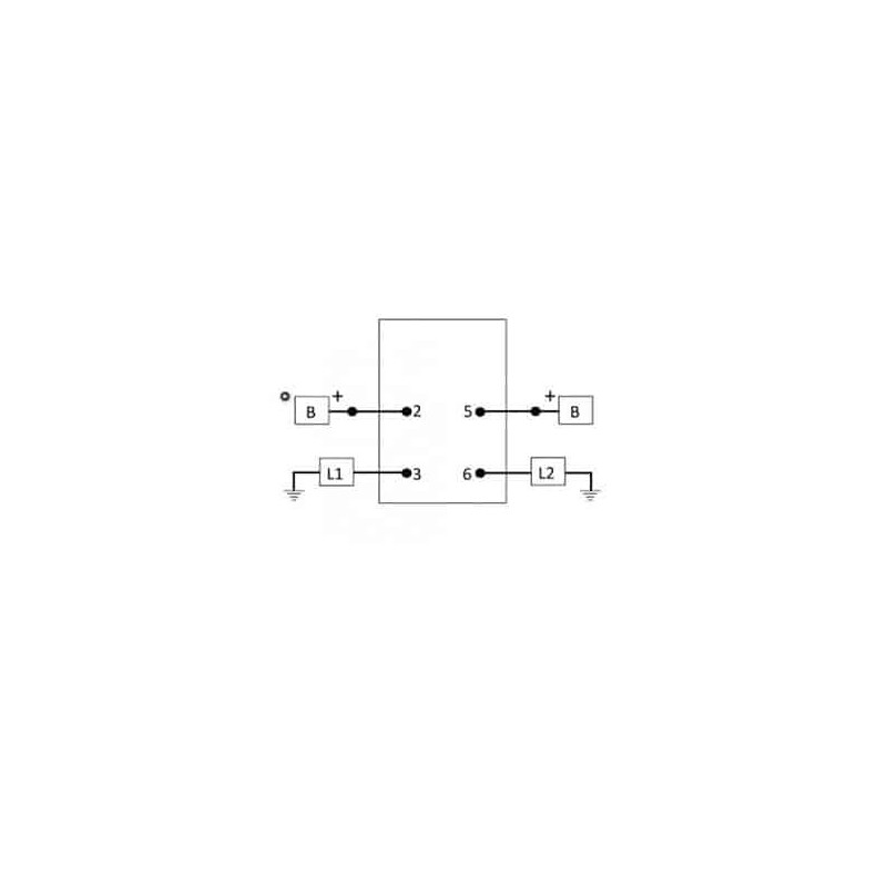 ELECTRICAL SWITCHES TOGGLE SWITCH ON / OFF 25AMP BLADE DPST