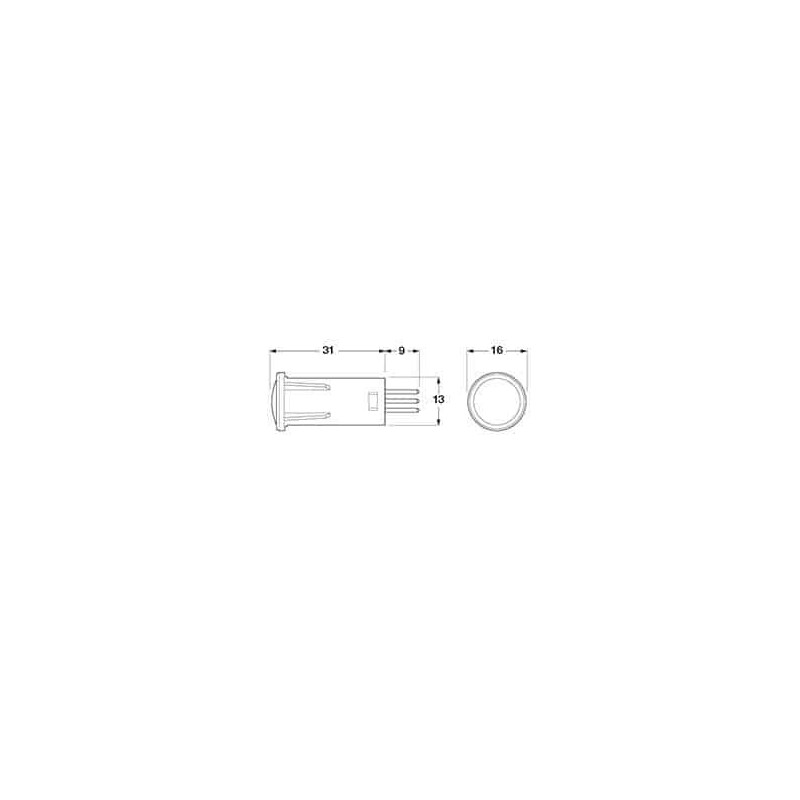 LIGHTING PILOT LIGHT INCANDESCENT RED 12 VOLT