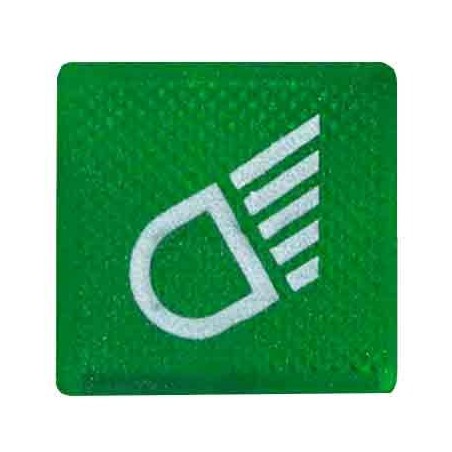 ELECTRICAL SWITCHES DECAL GREEN WITH LIGHT