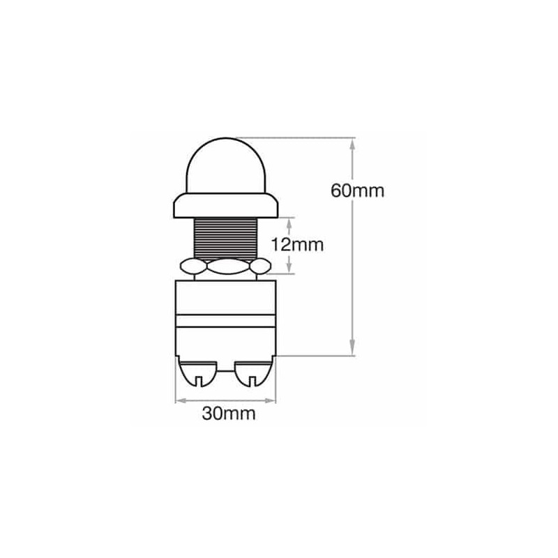 ELECTRICAL SWITCHES PUSH BUTTON ON - MOM OFF 12 VOLT ELECTRICAL 60 AMP RATING