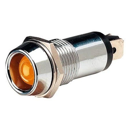 LIGHTING PILOT LIGHT LED AMBER 24 VOLT BLADE TERMINALS