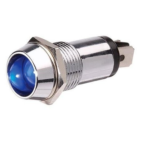 LIGHTING PILOT LIGHT LED BLUE 24 VOLT BLADE TERMINALS