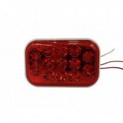 LIGHTING LED RECTANGLE RED STOP/TAIL INSERT