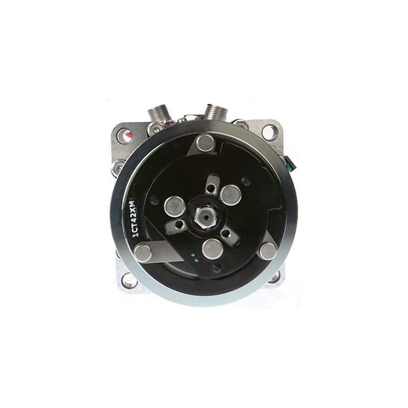 AIR- CON COMPRESSOR SUIT M.A.N TRUCKS KOMATSU 24 VOLT DIRECT MOUNT SANDEN SD7H15