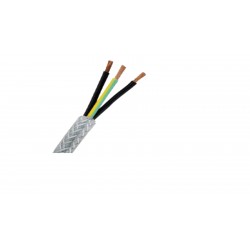 WIRE 3 CORE X 1.5MM ARMOUR CABLE BRAIDED SHEILD PER METER