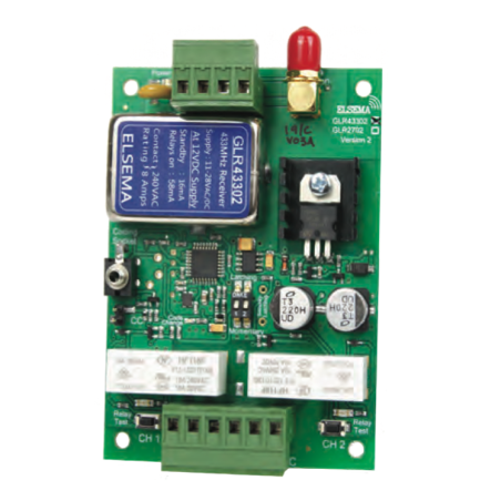 ELECTRICAL ELSEMA 433MHZ 2 CHANNEL RECEIVER