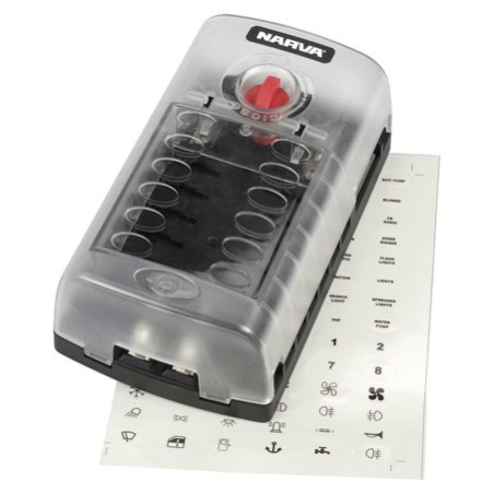 ELECTRICAL NARVA ELECTRICAL FUSE BOX 12-WAY STANDARD FUSES