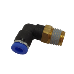 ACCESSORIES CONNECTOR AIR LINE ELBOW 1/4 TO 1/4" BSP MALE